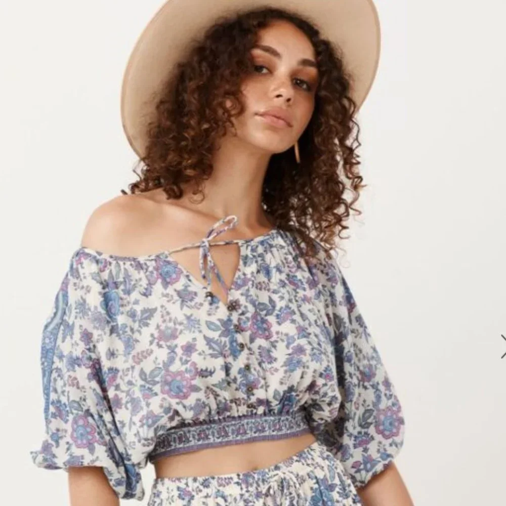 Spell Folk Song Crop Blouse - Picture 3 of 4